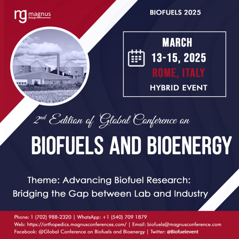 2nd Edition of Global Conference on Biofuels and Bioenergy