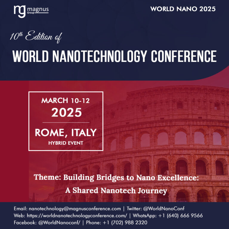 10th Edition of World Nanotechnology Conference